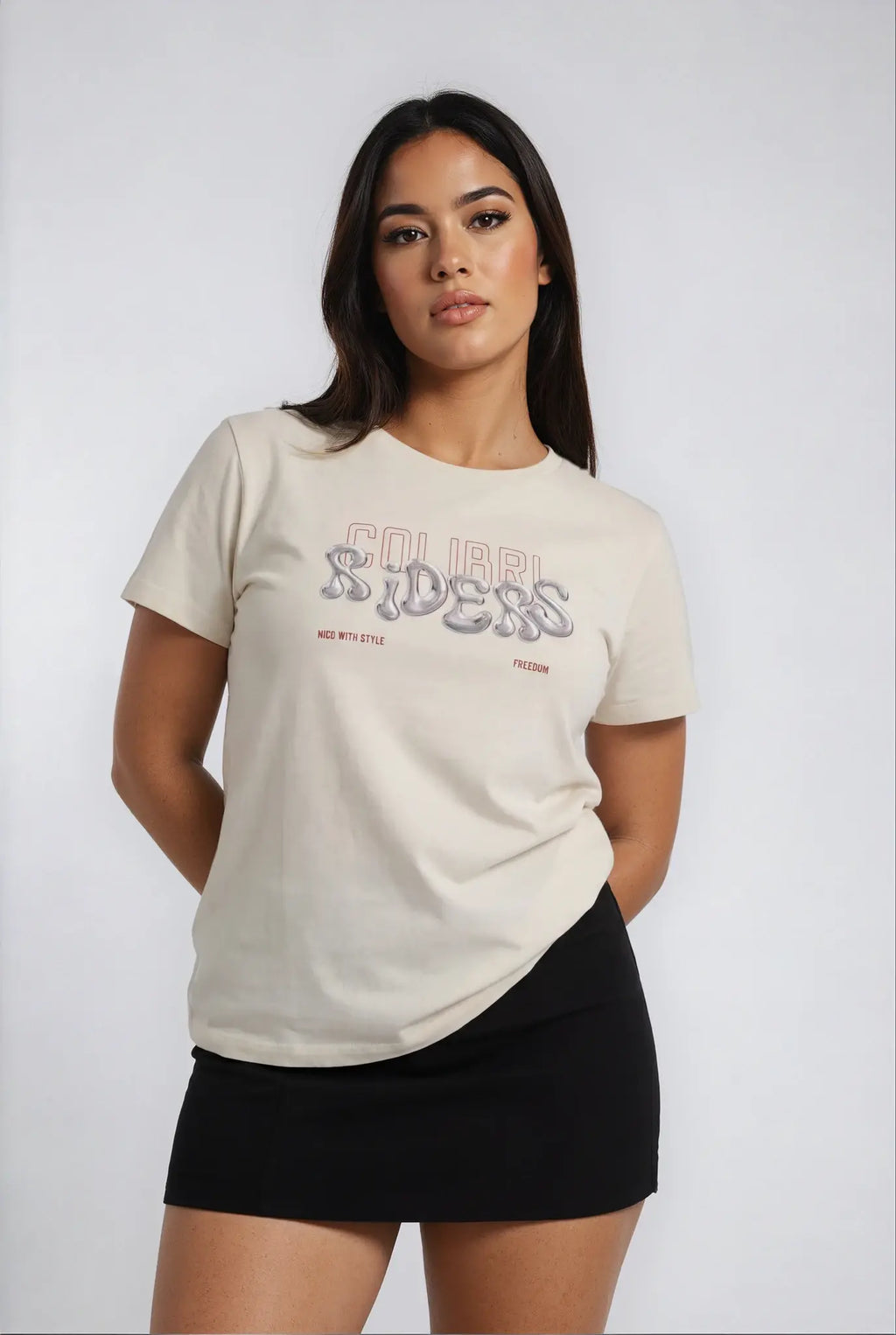 Tee-shirt Chrome liquid red Colibri Riders